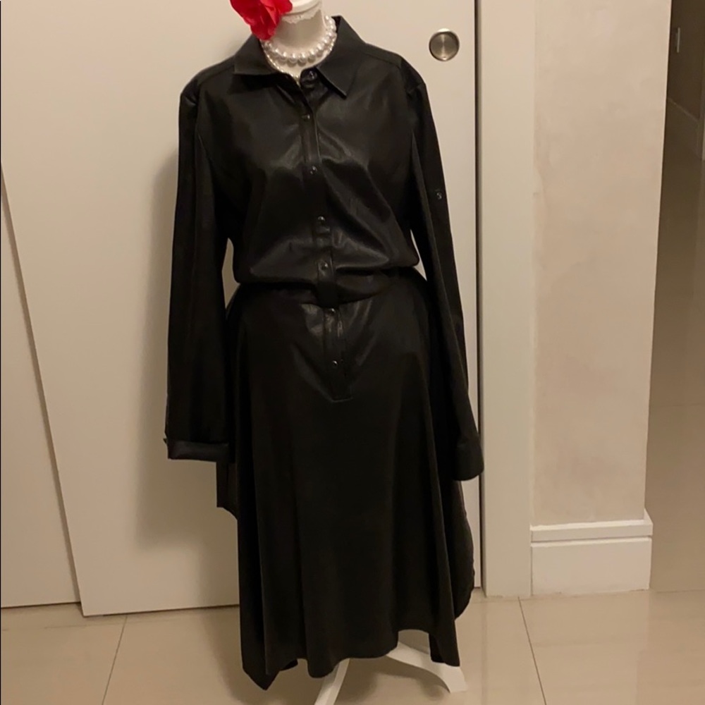 BCBG leather dress